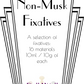 Fixatives 2: Non-Musk